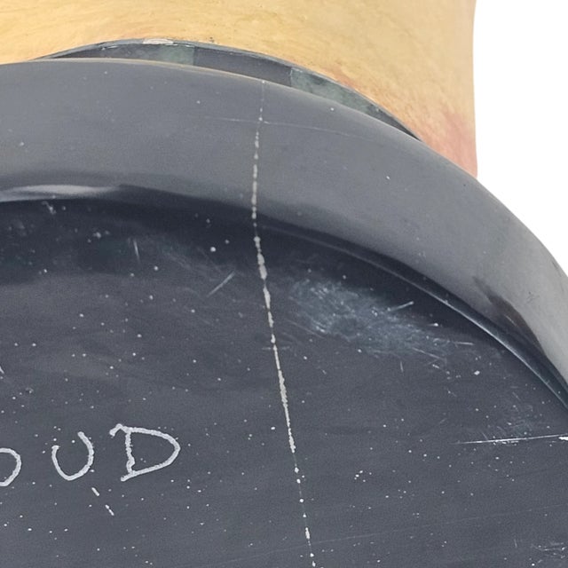 Pedro Jimenez III (Blue Elk) Gemstone Rain Cloud Kachina Sculpture, 18", Signed For Sale - Image 9 of 12