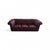English Chesterfield Sofa in Burgundy Leather, 1980 For Sale - Image 4 of 4