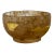 Mud Marks UnderGround Treasure Crystal Glass Bowl With Gold Paint For Sale