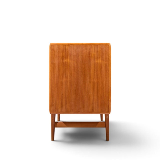 Faarup Møbelfabrik Kofod-Larsen for Faarup Møbelfabrik Mid Century Danish Teak Tambour Door Credenza For Sale - Image 4 of 11