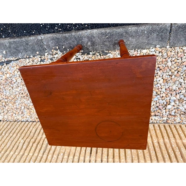 Antique Sheraton Style 1 Drawer Work Side Table For Sale In Washington DC - Image 6 of 17