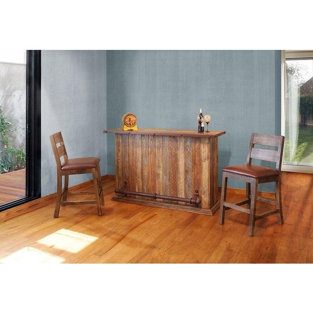 Rustic Bayshore 4 Door Curio Cabinet - Multi Color For Sale - Image 3 of 5