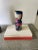 Hand-Painted Modernist Rounded Handle Urn Vase For Sale - Image 4 of 8