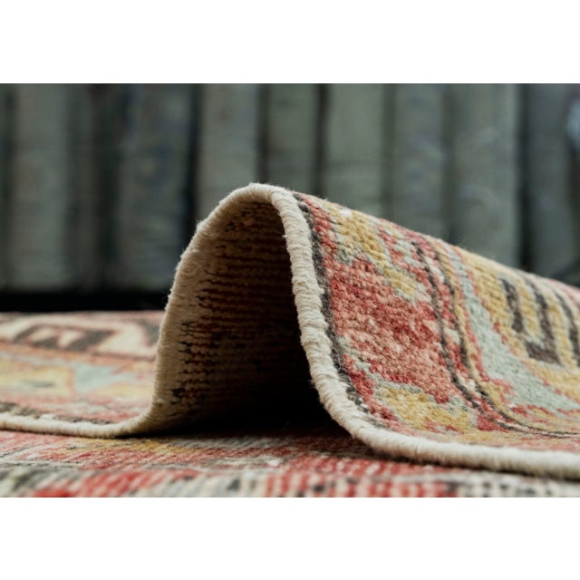 Textile Turkish Oushak Runner Rug 2'3" x 5'11" #17506 For Sale - Image 7 of 8