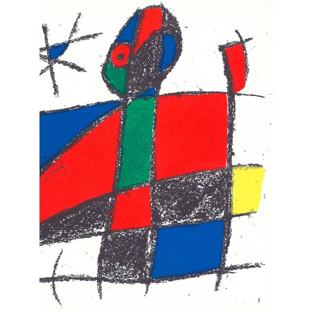 Abstract Joan Miró "Lithograph Vi" 1975 Lithograph For Sale - Image 3 of 7