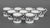 Late 20th Century Wedgwood "Florentine" Porcelain Service, 156 Pcs. For Sale - Image 16 of 18