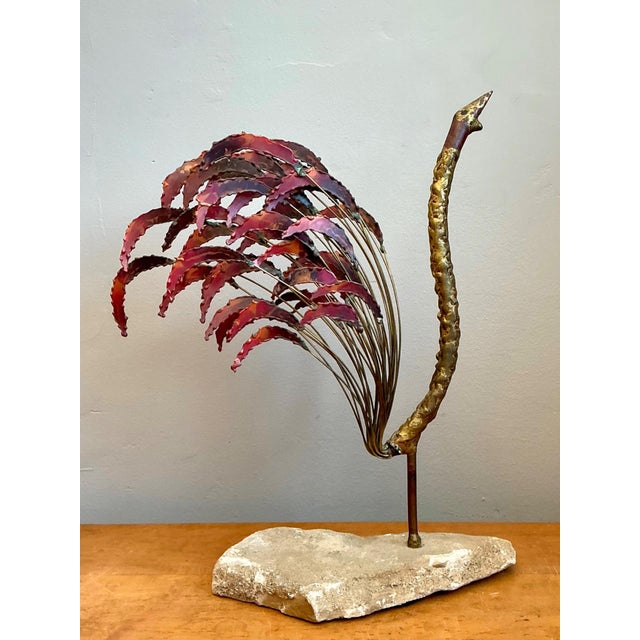 Mid-Century Modern Abstract Metal Rooster Sculpture For Sale In West Palm - Image 6 of 16