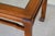 Wood 20th Century Chippendale Solid Wood With Beveled Glass End Table For Sale - Image 7 of 9