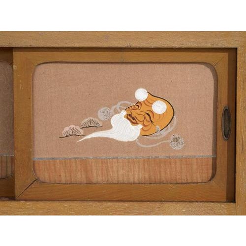 Showa Japanese Oak Storage Cabinet For Sale - Image 10 of 16