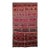 Vintage Moroccan Kilim Tribal Rug, Handwoven Wool, Red & Blue Stripes, 5' X 8' For Sale