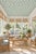 Traditional Hydrangea Blooms Floral Grasscloth Wallpaper by House Party | Limelight Green | 6 Yards For Sale - Image 3 of 10