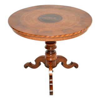 Antique Italian Sorrento Dining Table, 1870s For Sale