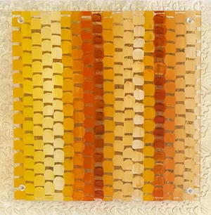Kathleen Kane-Murrell, Mixed Media Abstract Composition, "Poppy" 2024