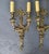 French C1900 Antique French Louis XVI Gold Bronze Ribbon, Tassel, Fruit Detailed Wall Sconces Set of 4 For Sale - Image 3 of 18