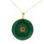 Metal Vintage Italian 14k Gold Jade and Carved Coral Statement Pendant For Sale - Image 7 of 11