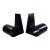 1960s Mid Century Modern Matte Black “Bookworm” Steel Coil Bookends For Sale