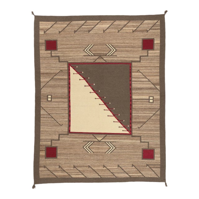 Southwestern Navajo-Style Rug With Storm Pattern - 09'03 X 11'10 For Sale