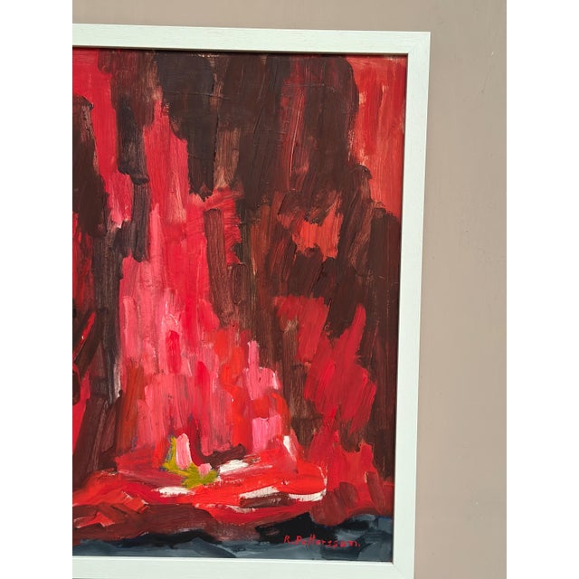 Rune Pettersson, Abstract Composition in Red, 1950s, Oil on Panel, Framed For Sale - Image 7 of 18