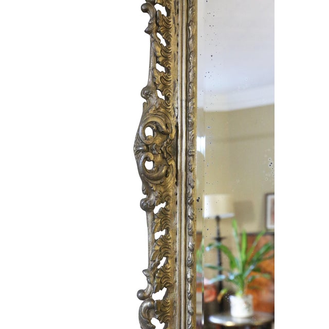 Antique Gilt Overmantle Wall Mirror, 19th Century For Sale - Image 6 of 8