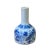 This is a handmade Chinese blue and white porcelain small vase. The surface is handpainted with precise oriental scenery...