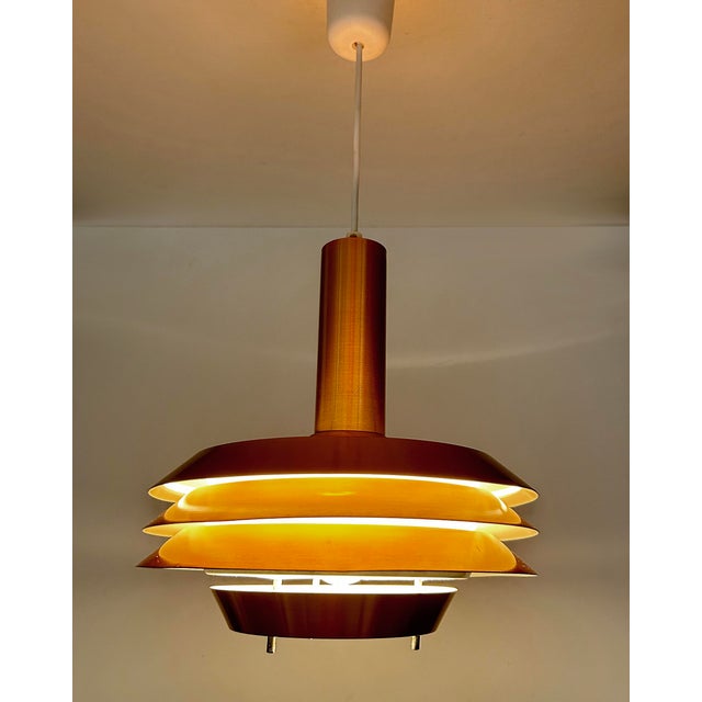 Mid-Century Modern Danish Copper Pendant Light, 1970s For Sale - Image 11 of 18