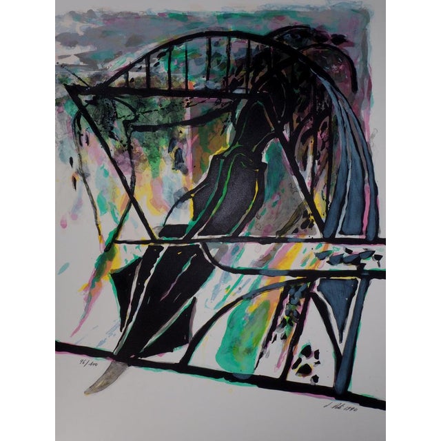 Jacques POLI (1938-2002) Abstract Coherence Original color lithograph with embossing Signed in pencil Limited edition of...