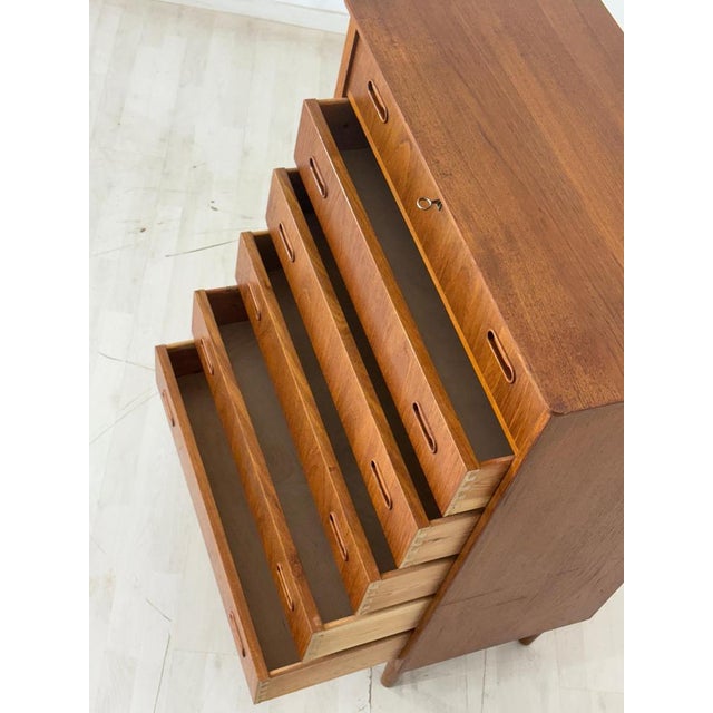 Danish Teak Chest of Drawers For Sale - Image 5 of 8