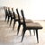 Dining Chairs in Black Lacquered Wood and Velvet attributed to Silvio Cavatorta, Italy, 1950s, Set of 6 For Sale - Image 12 of 12