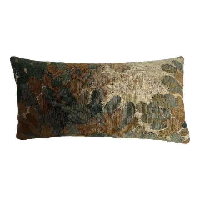 17th Century Brussels Tapestry Pillow Botanical Design For Sale
