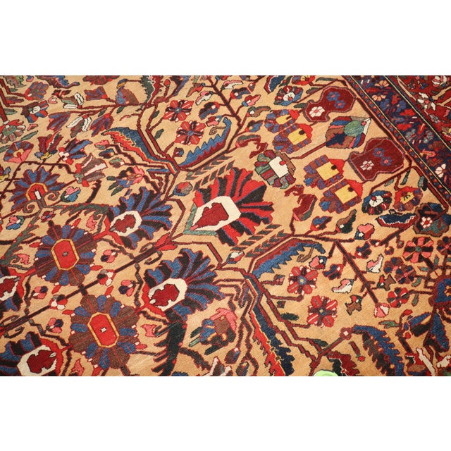 Antique Zabihi Collection Persian Bakhtiari Rug - 11' x 12'2" For Sale - Image 11 of 12