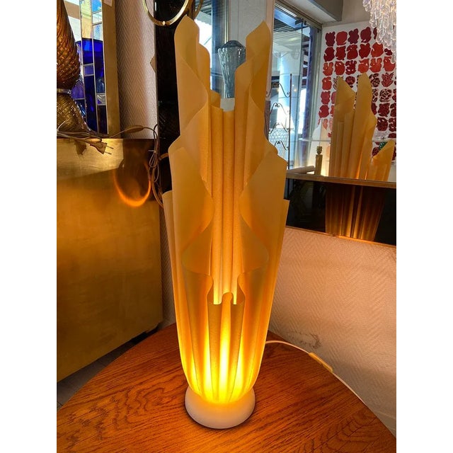 Vintage Beige Athena Table Lamp by Georgia Jacob, 1975 For Sale - Image 4 of 7