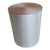 Modern Brushed Nickel Cylindrical Side Table For Sale
