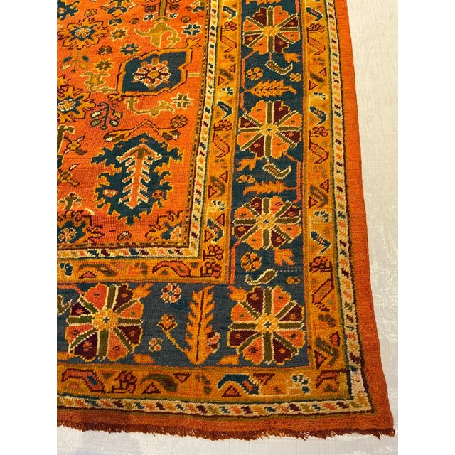 Antique Turkish Oushak rugs have been woven in Western Turkey since the beginning of the Ottoman period. Historians...