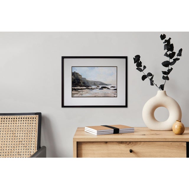 Contemporary Into the Light Study by Jon Doran | Oil on Panel Small Study of a Beach at Low Tide For Sale - Image 9 of 9