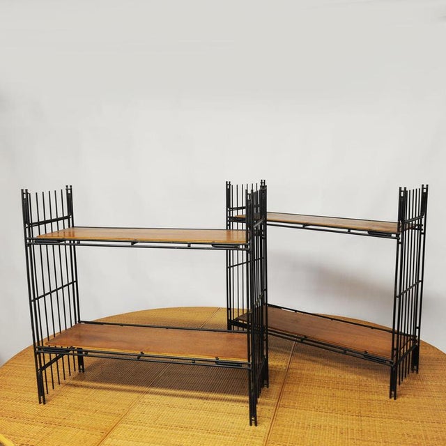Wood Mid-Century Modern Spanish Three-Part Modular Multi Strux Shelf, 1960s For Sale - Image 7 of 13