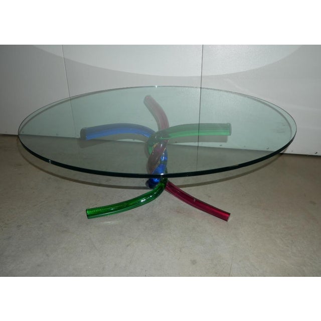 Low Coffee Table in Murano Glass, 1970s For Sale - Image 14 of 14