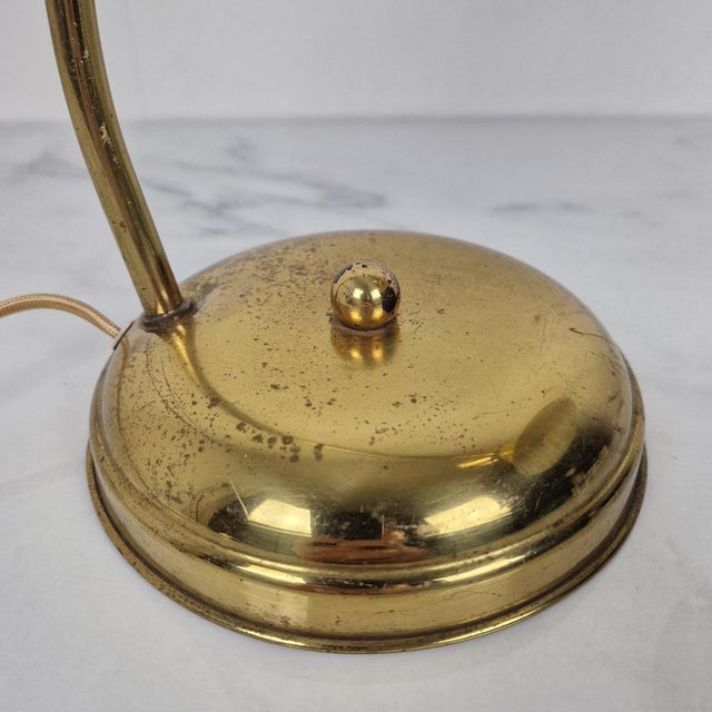 Mid-Century Brass Table Lamp attributed to Hala Zeist, Netherlands, 1950s For Sale - Image 13 of 14