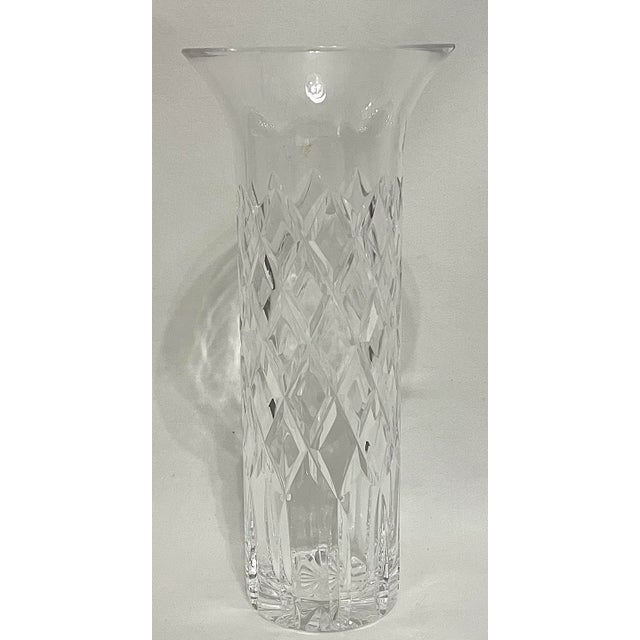 Transparent Cartier Crystal Flower Vase For Sale - Image 8 of 8