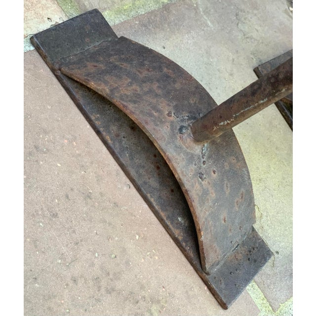 Metal Vintage Asian Inspired Rustic Iron Candlestick- Set of 9 For Sale - Image 7 of 12