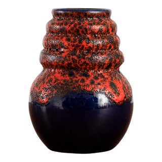 1960s Fat Lava Vase, West Germany For Sale