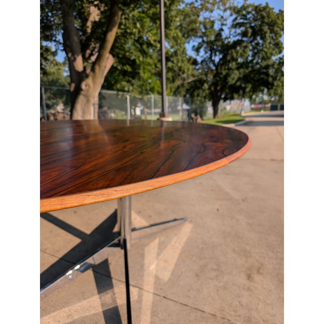 1960s Rosewood Oval Table in the Style of Florence Knoll For Sale - Image 10 of 16