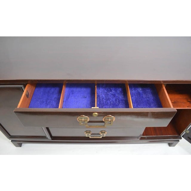 Chinese Style Mahogany Credenza by Landstrom For Sale In New York - Image 6 of 8