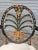 Karges Furniture Late 20th Century Pair of Karges Hepplewhite Plum Arm Chairs Ebonized, Carved Hand Painted Leather Fabric For Sale - Image 4 of 11