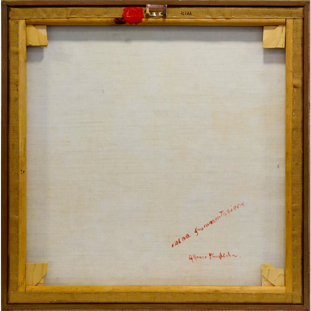 Alfonso Pragliola, Calda Frammentazione Abstract Landscape, Mixed Media on Canvas, 2019 For Sale - Image 6 of 7