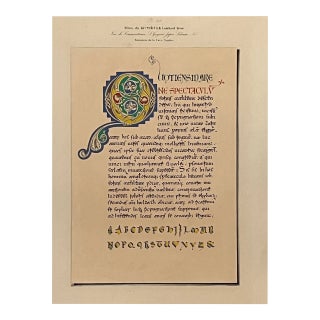 16th Century Silvestre Universal Palaeography Plate 148 - 11th C. Lombardic Script For Sale