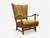 Frits Henningsen, Danish Modern, Corduroy, Wood, Lounge Chair, Denmark, 1940s For Sale - Image 4 of 12