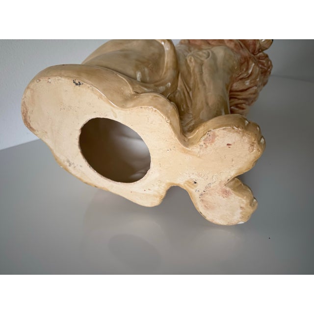 Vintage Ceramic Lion Statue/ Sold For Sale - Image 10 of 10
