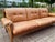 Vintage Cognac Caramel Aniline Leather Sofa, 1970s For Sale - Image 4 of 18