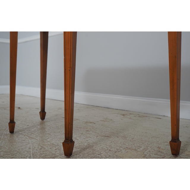 1960s English Satinwood Adams Style 1 Drawer Console Table For Sale - Image 10 of 16