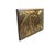 A dynamic brutalist acid-etched metallic design wall art by Bernhard Rohne for Mastercraft. Circa 1970s. Original gallery...